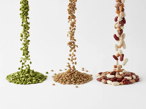 Luštěniny – čočka, hrách a fazole.