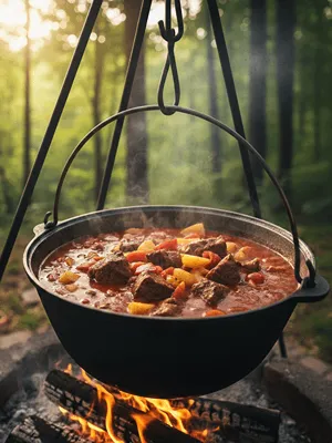 Kotlíkový maďarský guláš.