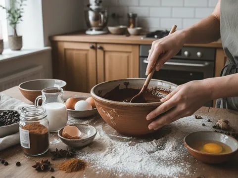 těsto na perník a ingredience
