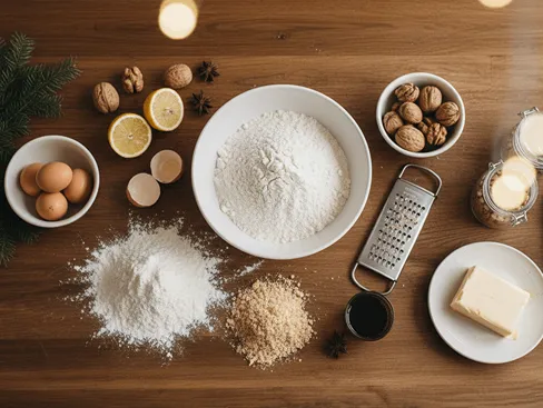 Suroviny na ořechy plněné krémem