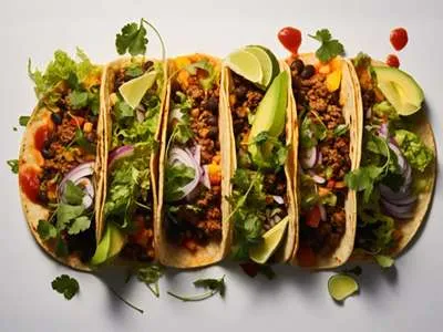 Tacos s kořením desperado.