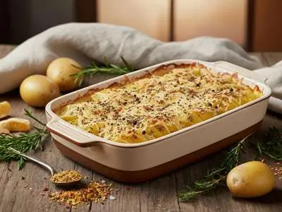 Zapečené Francouzké brambory.