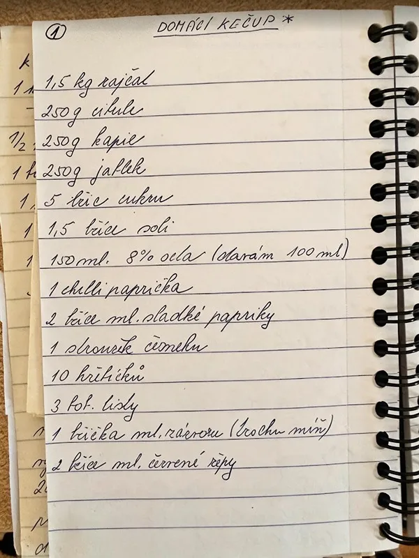 Recept z babiččina deníčku.