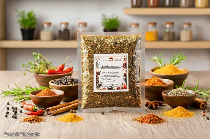 Bylinkové máslo - Výběr balení: 200 g Rodinné