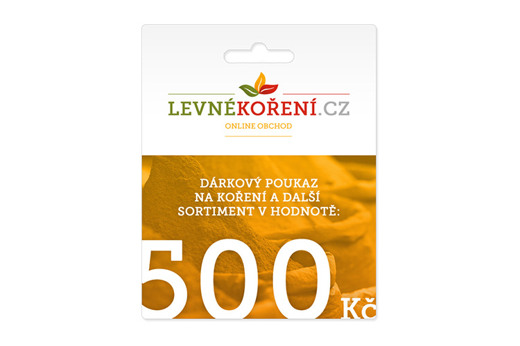 Dárkový poukaz v hodnotě 500 Kč