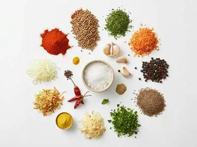 Koření a bylinky použité v koření Bejby gril.