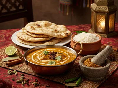 Indické kari s kurkumou.