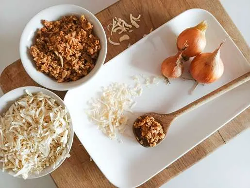 cibule sušená a restovaná