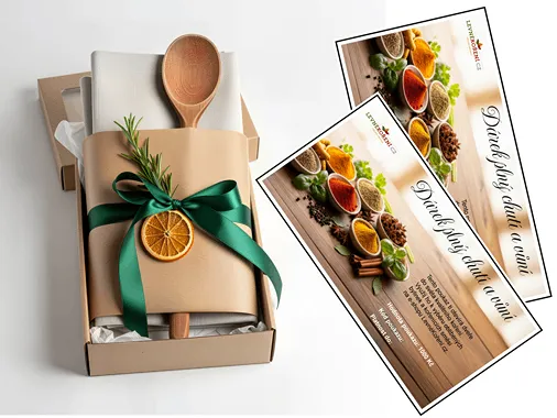 Dárkový poukaz na koření je krásný dárek pro ženu a  vhodný dárek i pro muže.