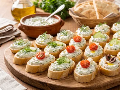 Tzatziki jednohubky.