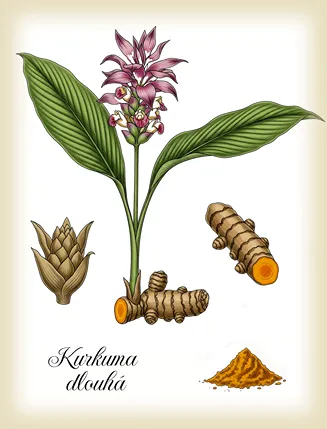 kurkuma dlouhá - kurkumovník