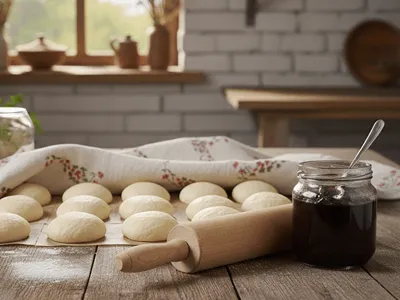 Kynutí vytvarovaných koblih.