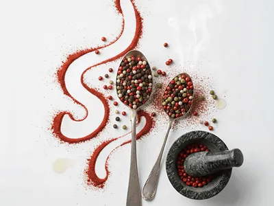 Barevný pepř.
