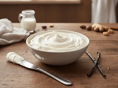 Krém z mascarpone a tvarohu.