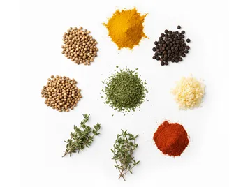 Koření a bylinky ve směsi paella.