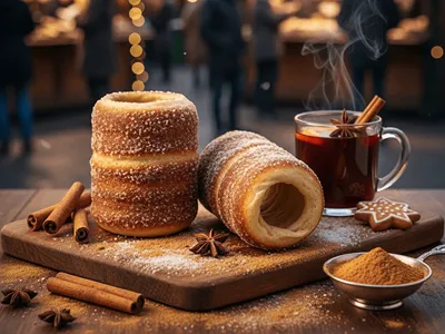 Skořicový trdelník.