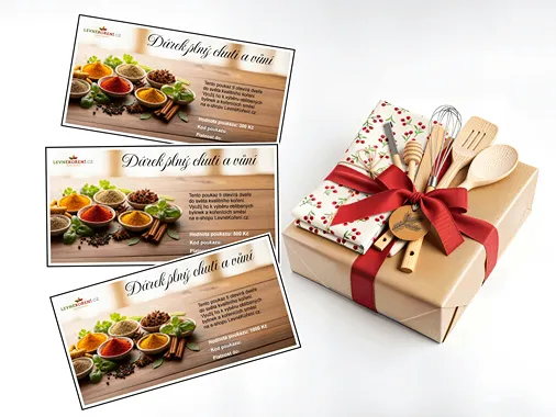 Dárkové poukazy na koření , rychlý dárek.