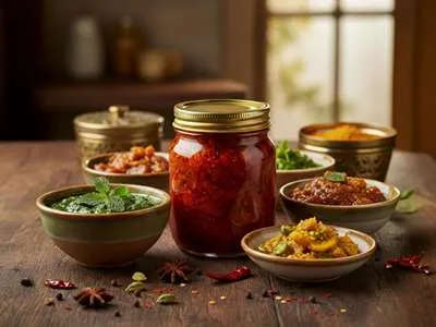 Čatní a nakládaná zelenina.